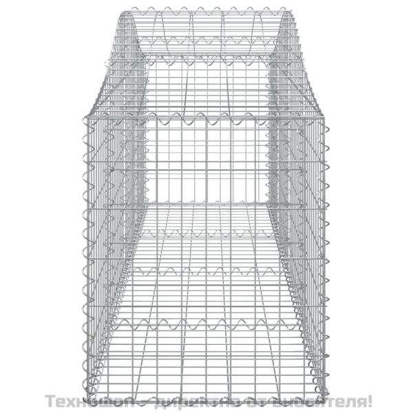 Габионни кошници арка 2 бр 200x50x60/80 см поцинковано желязо