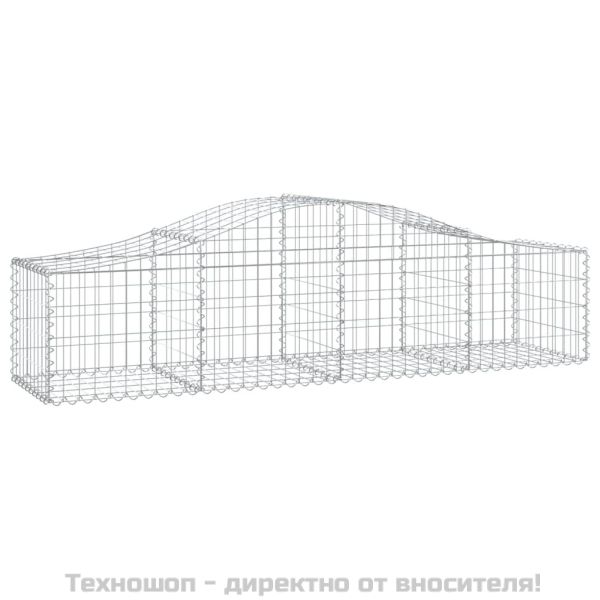 Габионни кошници арка 5 бр 200x50x40/60 см поцинковано желязо