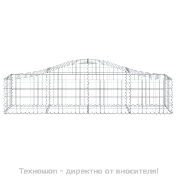 Габионни кошници арка 5 бр 200x50x40/60 см поцинковано желязо