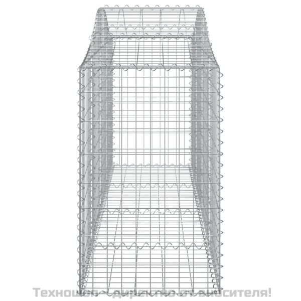 Габионни кошници арка 3 бр 200x50x80/100 см поцинковано желязо