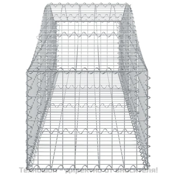 Габионни кошници арка 2 бр 200x50x40/60 см поцинковано желязо