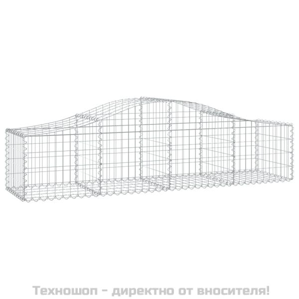 Габионни кошници арка 14 бр 200x50x40/60 см поцинковано желязо