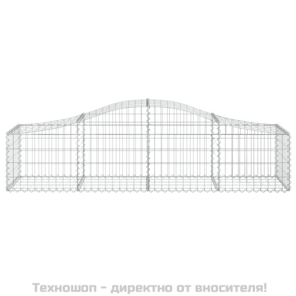 Габионни кошници арка 4 бр 200x50x40/60 см поцинковано желязо