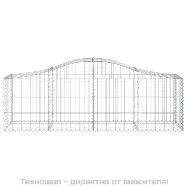 Габионни кошници арка 3 бр 200x50x60/80 см поцинковано желязо