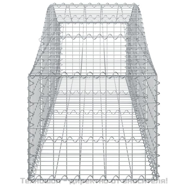 Габионни кошници арка 18 бр 200x50x40/60 см поцинковано желязо