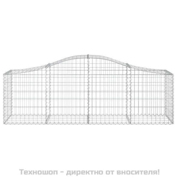 Габионни кошници арка 9 бр 200x50x60/80 см поцинковано желязо