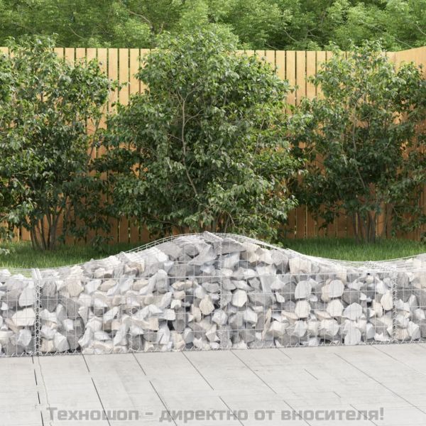 Габионни кошници арка 9 бр 200x50x40/60 см поцинковано желязо