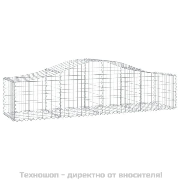 Габионни кошници арка 9 бр 200x50x40/60 см поцинковано желязо