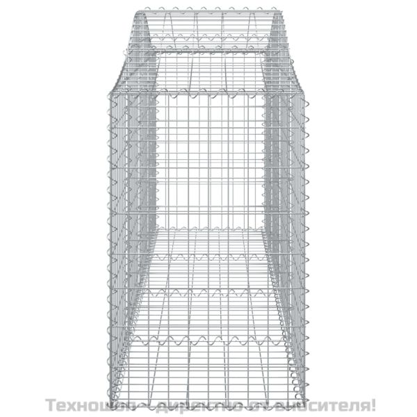 Габионни кошници арка 9 бр 200x50x80/100 см поцинковано желязо