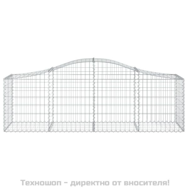 Габионни кошници арка 4 бр 200x50x60/80 см поцинковано желязо