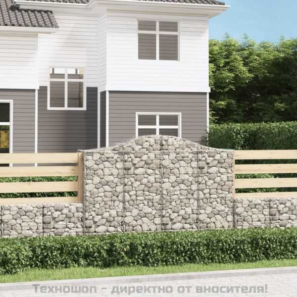 Габионни кошници арка 5 бр 200x50x140/160 см поцинковано желязо