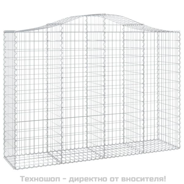 Габионни кошници арка 5 бр 200x50x140/160 см поцинковано желязо