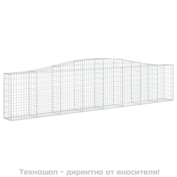 Габионни кошници арка 3 бр 400x30x80/100 см поцинковано желязо