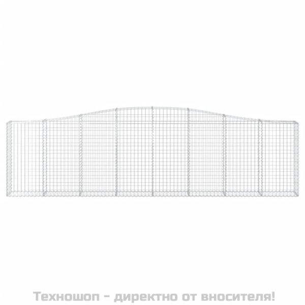 Габионни кошници арка 2 бр 400x30x100/120 см поцинковано желязо