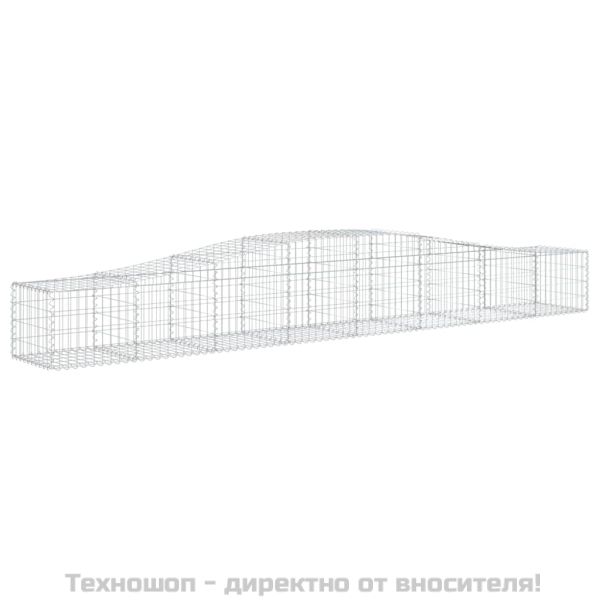 Габионни кошници арка 3 бр 400x50x40/60 см поцинковано желязо