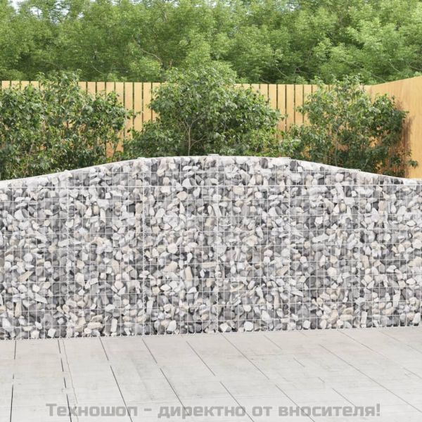 Габионни кошници арка 7 бр 400x30x100/120 см поцинковано желязо