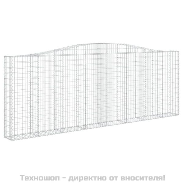 Габионни кошници арка 7 бр 400x30x140/160 см поцинковано желязо