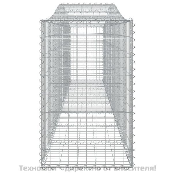 Габионни кошници арка 4 бр 400x50x80/100 см поцинковано желязо