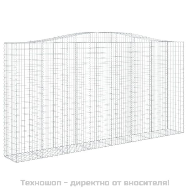 Дъговидна габионна кошница 400x50x200/220 см поцинковано желязо