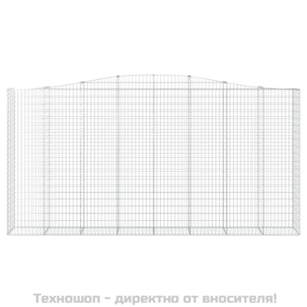 Дъговидна габионна кошница 400x50x200/220 см поцинковано желязо