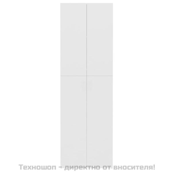 Офис шкаф, бял, 60x32x190 см, инженерно дърво