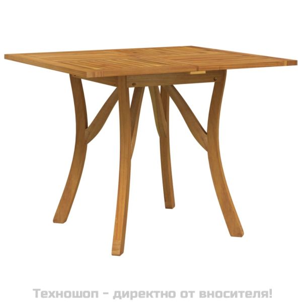 Градинска маса, 85x85x75 см, акация масив