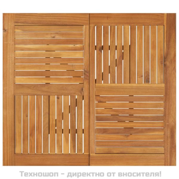 Градинска маса, 85x85x75 см, акация масив