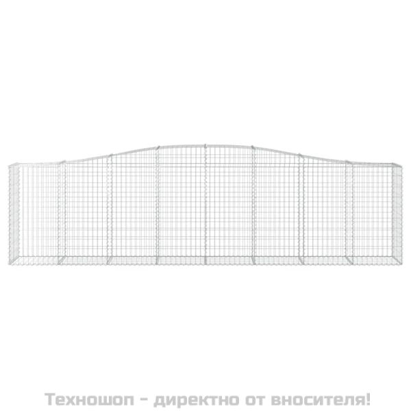 Габионни кошници арка 2 бр 400x50x100/120 см поцинковано желязо