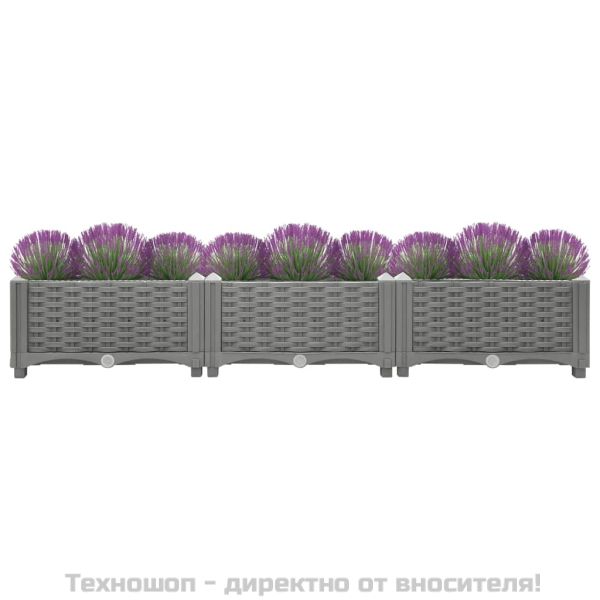 Повдигната леха, 120x40x23 см, полипропилен