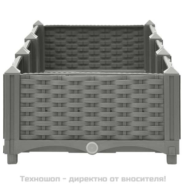 Повдигната леха, 120x40x23 см, полипропилен