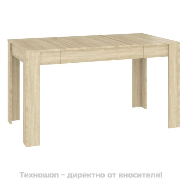 Трапезна маса, дъб сонома, 140x74,5x76 см, инженерно дърво