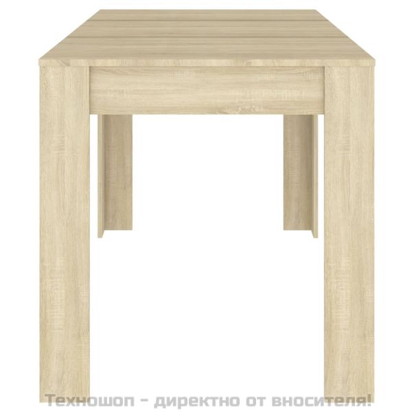 Трапезна маса, дъб сонома, 140x74,5x76 см, инженерно дърво