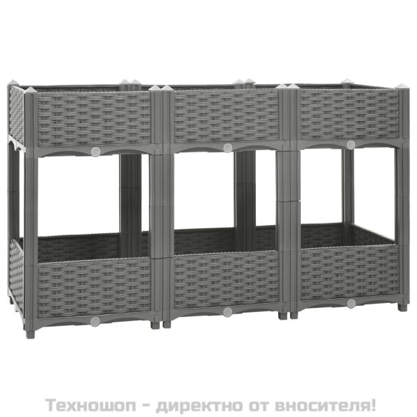 Повдигната леха, 120x40x71 см, полипропилен