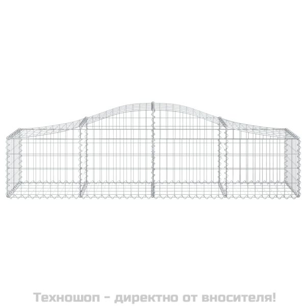 Габионни кошници арка 12 бр 200x50x40/60 см поцинковано желязо