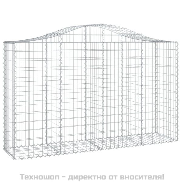 Габионни кошници арка 9 бр 200x50x120/140 см поцинковано желязо