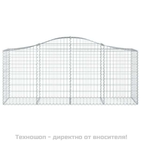 Габионни кошници арка 5 бр 200x50x80/100 см поцинковано желязо