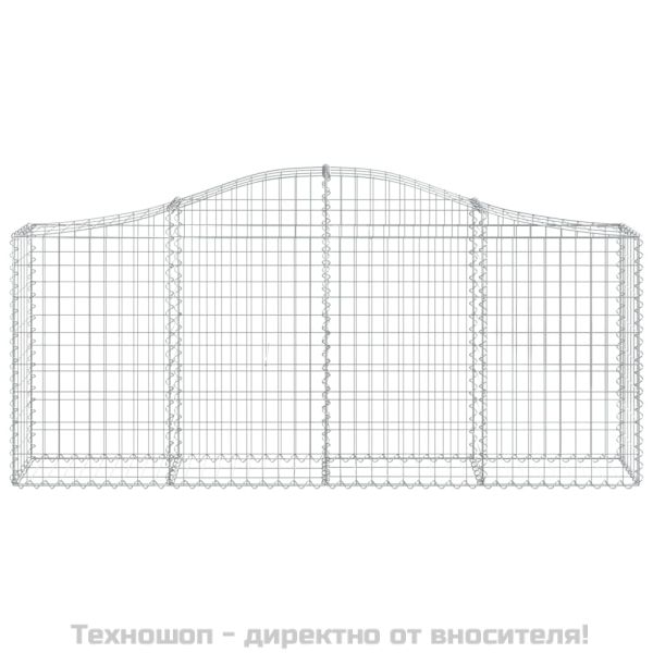 Габионни кошници арка 12 бр 200x30x80/100 см поцинковано желязо