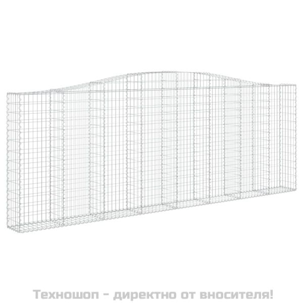 Габионни кошници арка 6 бр 400x30x140/160 см поцинковано желязо
