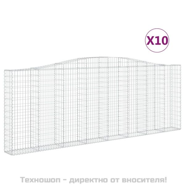 Габионни кошници арка 10 бр 400x30x140/160см поцинковано желязо