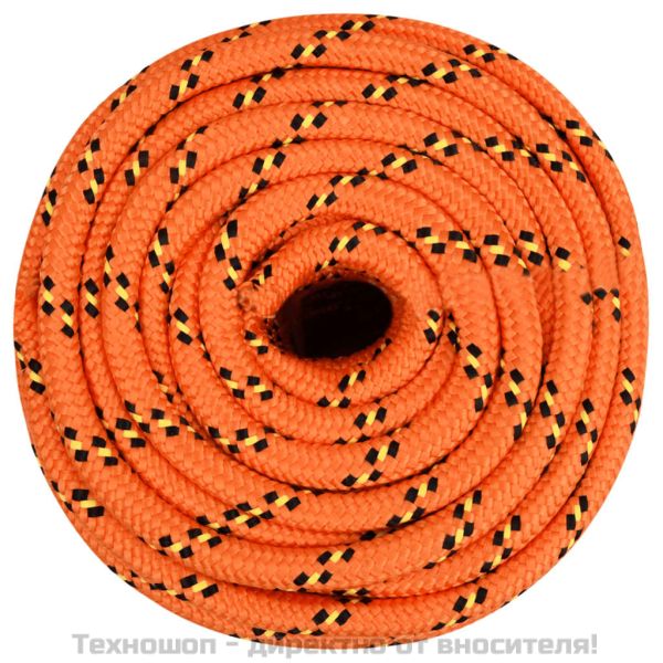 Въже за лодка оранжево 16 мм 250 м полипропилен