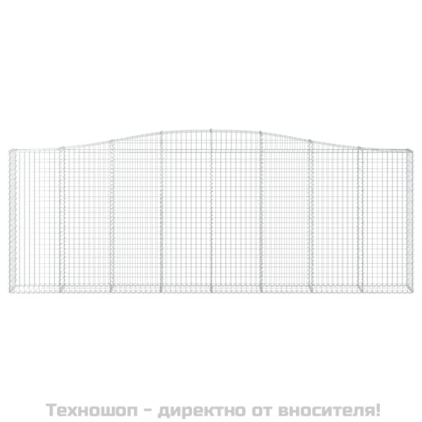 Габионни кошници арка 2 бр 400x30x140/160 см поцинковано желязо