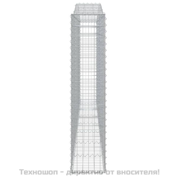 Габионни кошници арка 2 бр 400x30x140/160 см поцинковано желязо