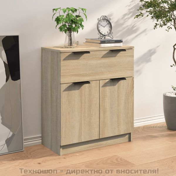 Сайдборд, сонома дъб, 60x30x70 см, инженерно дърво