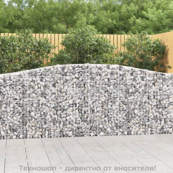 Габионни кошници арка 9 бр 400x30x100/120 см поцинковано желязо