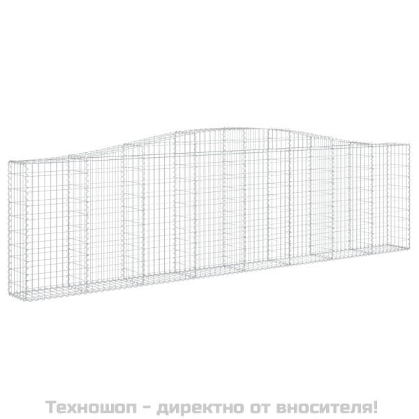 Габионни кошници арка 9 бр 400x30x100/120 см поцинковано желязо