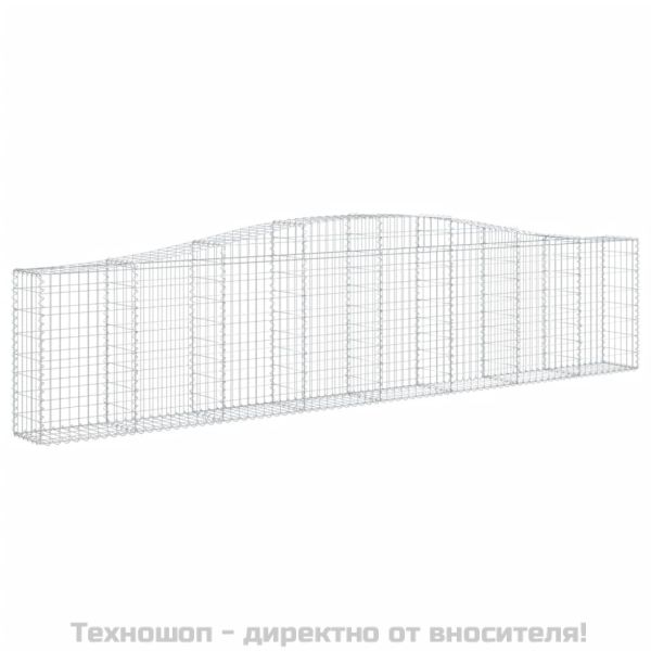 Габионни кошници арка 10 бр 400x30x80/100 см поцинковано желязо