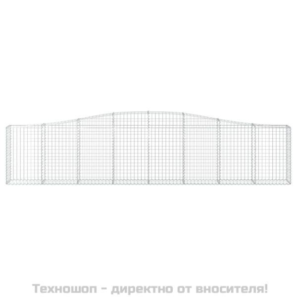 Габионни кошници арка 10 бр 400x30x80/100 см поцинковано желязо