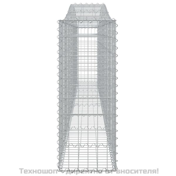 Габионни кошници арка 2 бр 400x30x80/100 см поцинковано желязо