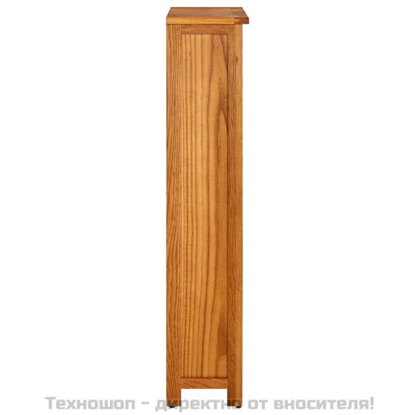 Библиотека с 4 рафта, 70x22x110 см, дъбов масив