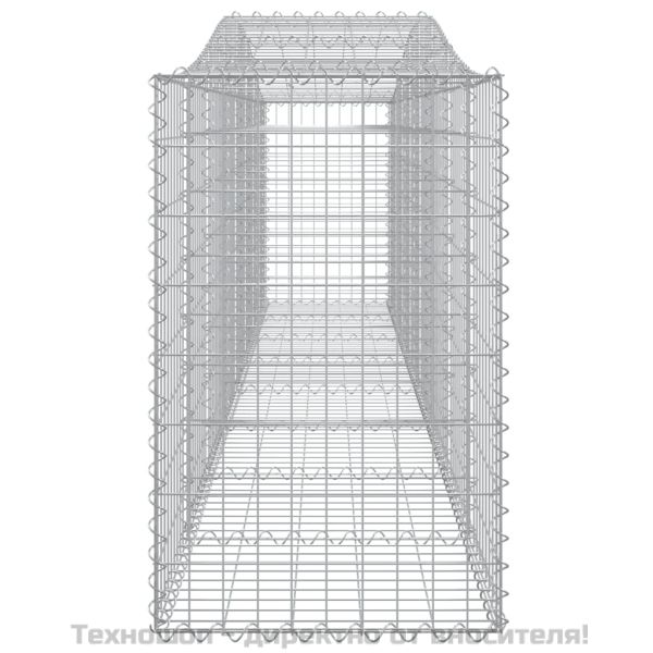 Габионни кошници арка 9 бр 400x50x80/100 см поцинковано желязо